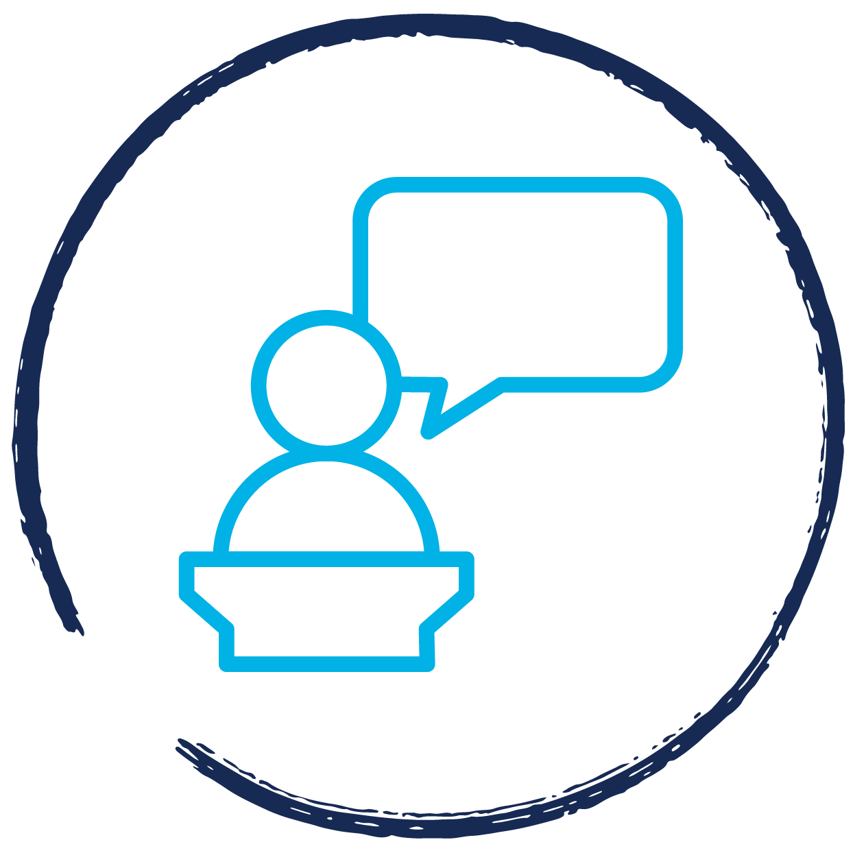 Figure speaking icon